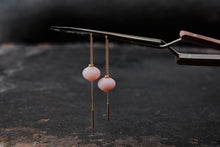 Load image into Gallery viewer, Dangling Pink Opal Earrings