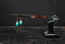 Load image into Gallery viewer, Dangling Amazonite Earrings