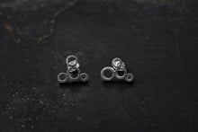 Load image into Gallery viewer, Silver Bubble Earrings
