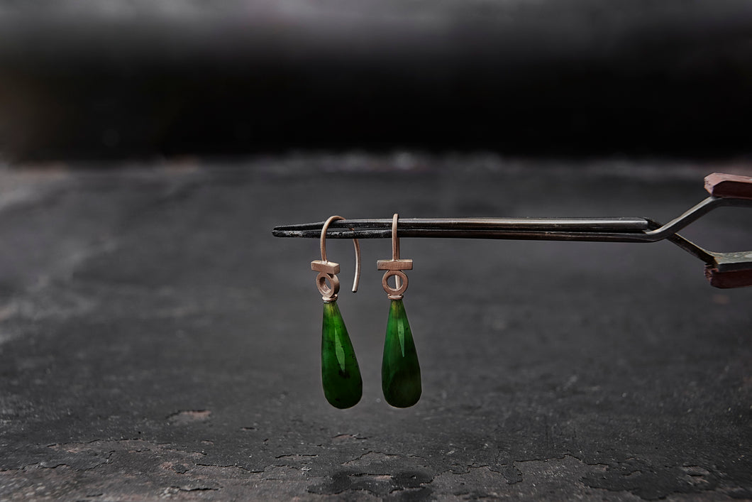 Jade Drop Signature Earrings