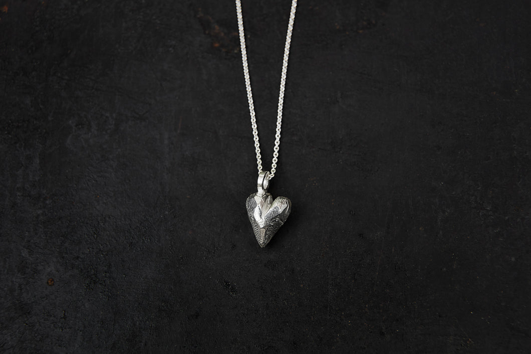 Silver Hope Heart Necklace