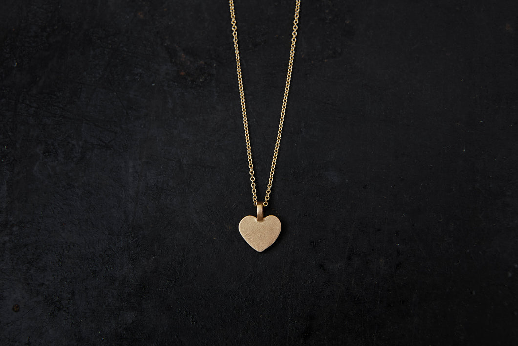 Big Gold Heart Necklace