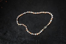 Load image into Gallery viewer, Natural Mix Color Pearl Necklace Silver Lock
