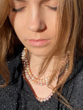 Load image into Gallery viewer, Natural Mix Color Pearl Necklace Silver Lock
